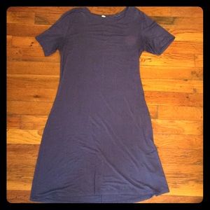 Garage Navy Blue T-Shirt Dress